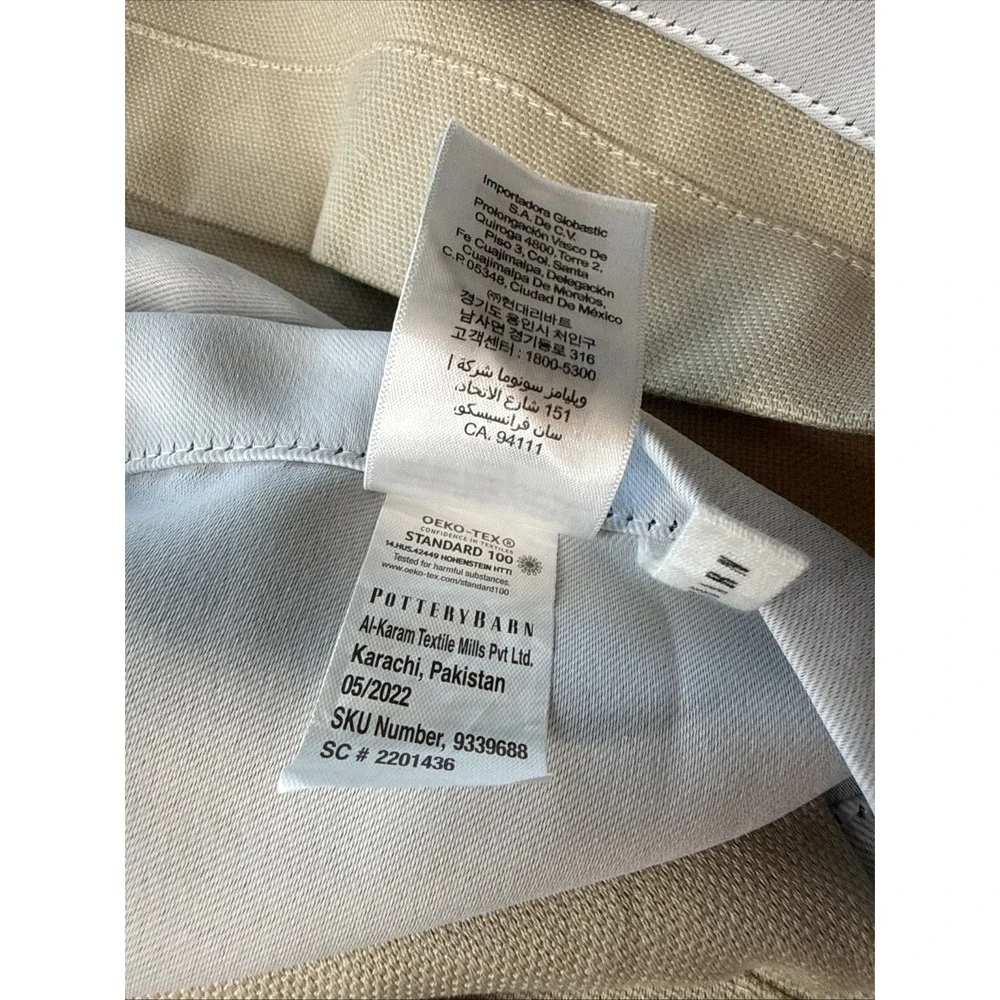 Pottery Barn Blackout Curtain Panels Oatmeal Beige 50